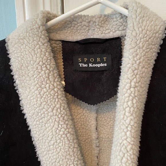 The Kooples Faux Shearling Drape Jacket - Picture 3 of 5